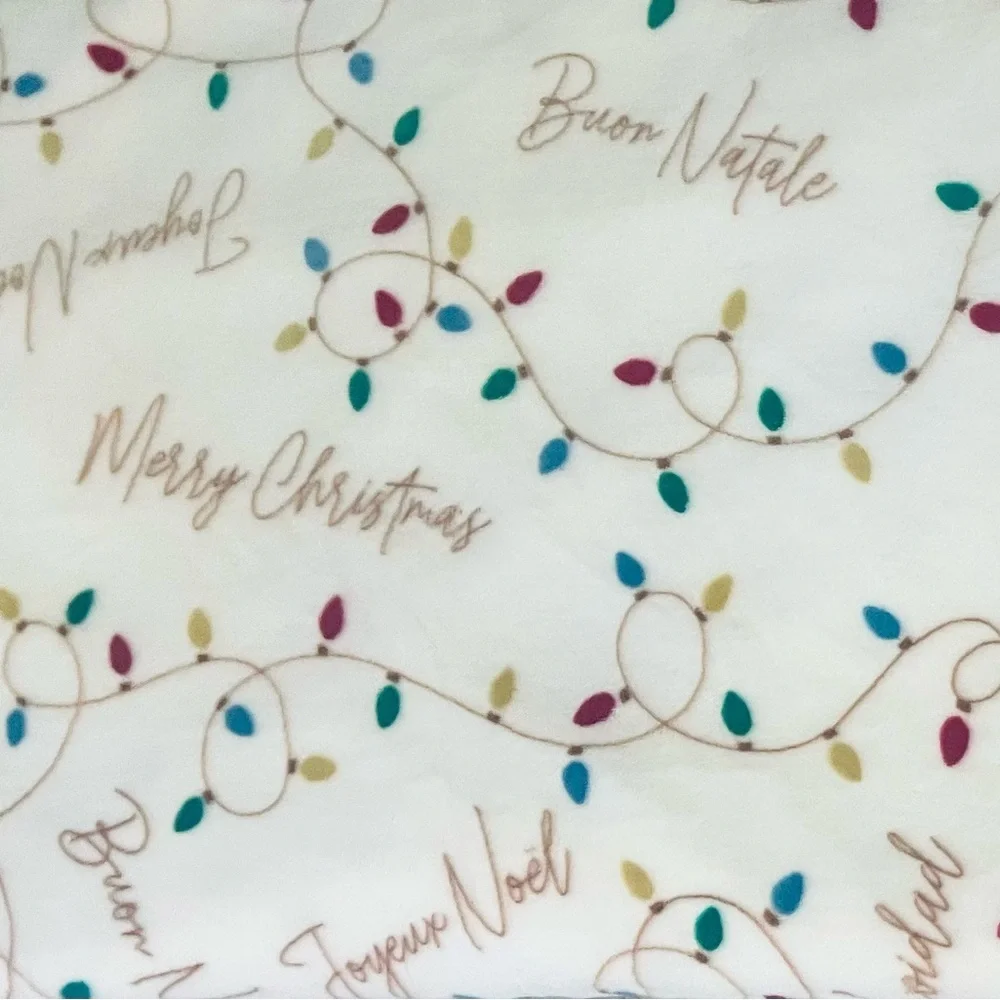 Cupcakes and Cashmere White Large Oversized 60x70 Throw Merry Christmas Lights🎄